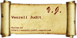 Veszeli Judit névjegykártya